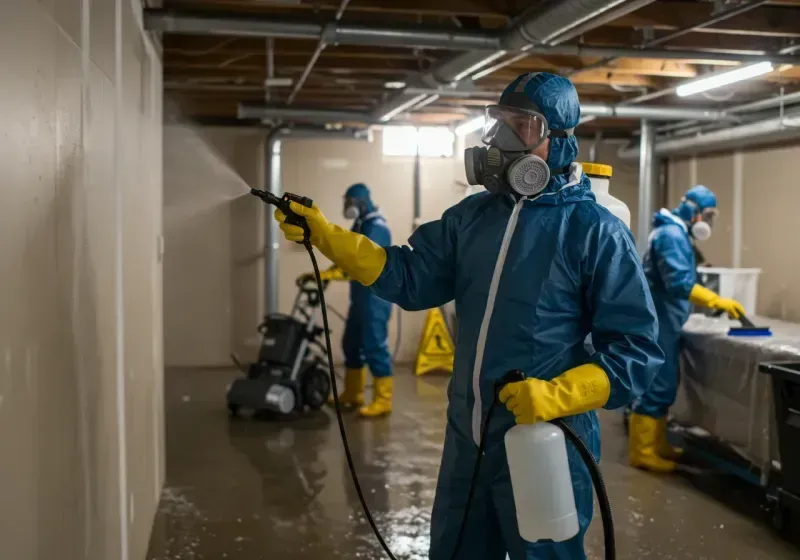 Basement Sanitization and Antimicrobial Treatment process in Page County, VA