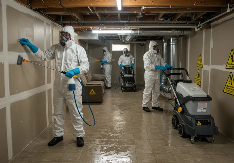 Basement Moisture Removal and Structural Drying process in Page County, VA